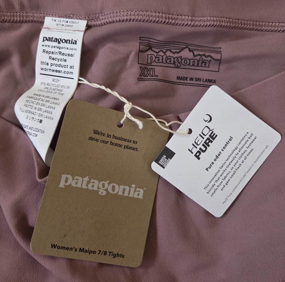 NWT Patagonia Women's Tights in Mauve - Picture 7 of 8